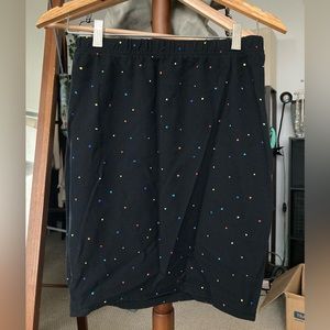 Polka dot pencil skirt!